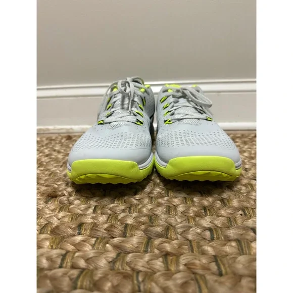 Nike Lunar Vapor Storm‎ Golf Shoes Men 11.5 Grey Neon Yellow Cleats Spikeless